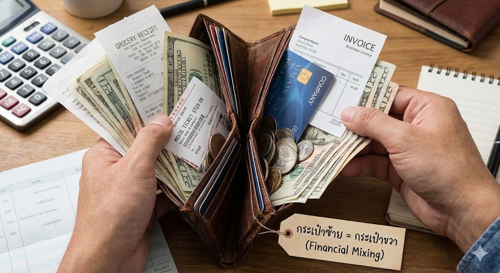 กระเป๋าซ้ายกระเป๋าขวา คือใบเดียวกัน (Financial Mixing)