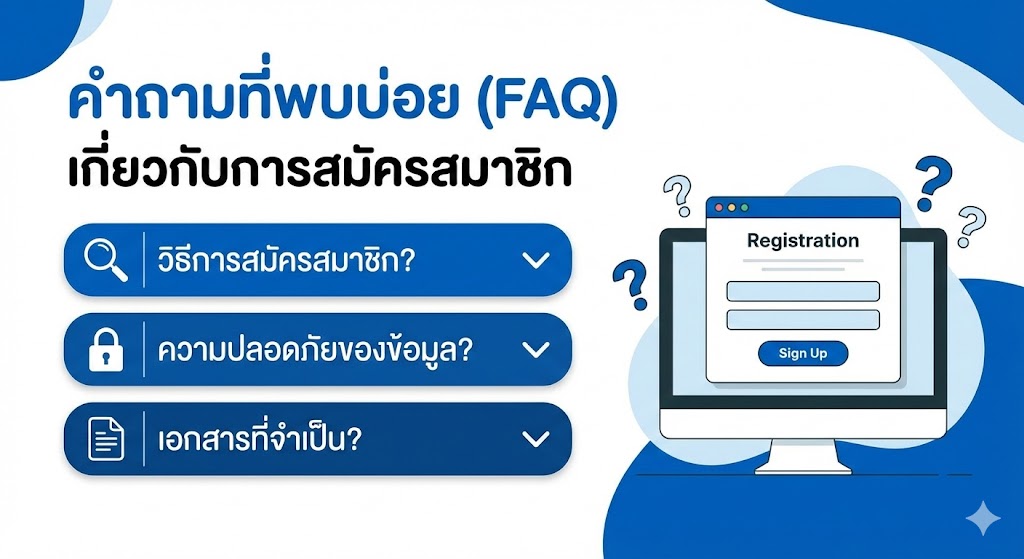 คำถามที่พบบ่อย (FAQ) เกี่ยวกับการสมัครสมาชิก