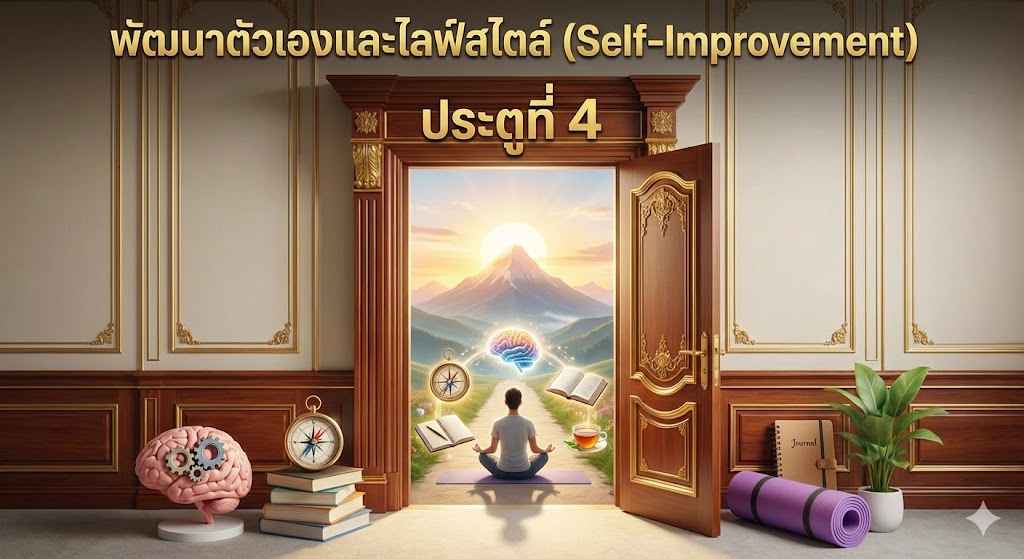 🚪 ประตูที่ 4: พัฒนาตัวเองและไลฟ์สไตล์ (Self-Improvement)