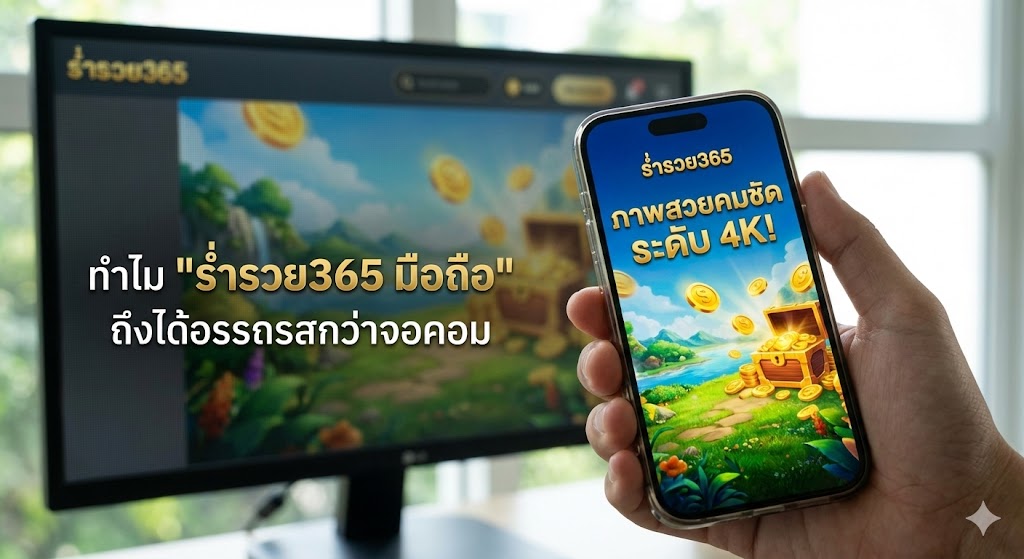 ภาพสวยคมชัดระดับ 4K! ทำไม "ร่ำรวย365 มือถือ" ถึงได้อรรถรสกว่าจอคอม