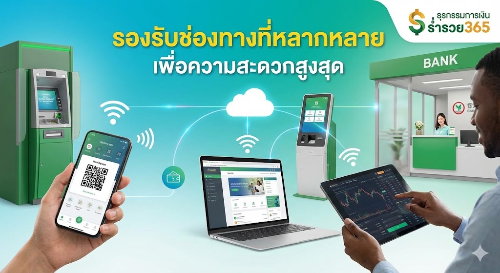 รองรับช่องทางที่หลากหลาย เพื่อความสะดวกสูงสุด