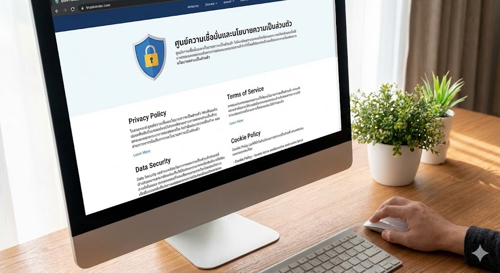 ศูนย์ความเชื่อมั่นและนโยบายความเป็นส่วนตัว 1 รูป