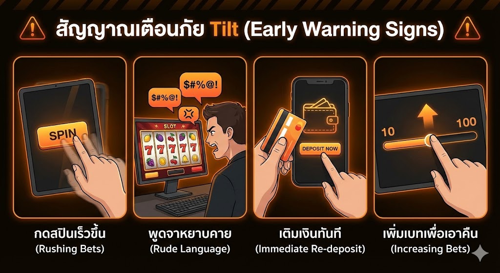 สัญญาณเตือนภัย Tilt (Early Warning Signs)