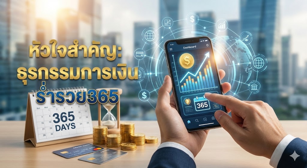 หัวใจสำคัญคือ ธุรกรรมการเงิน ร่ำรวย365