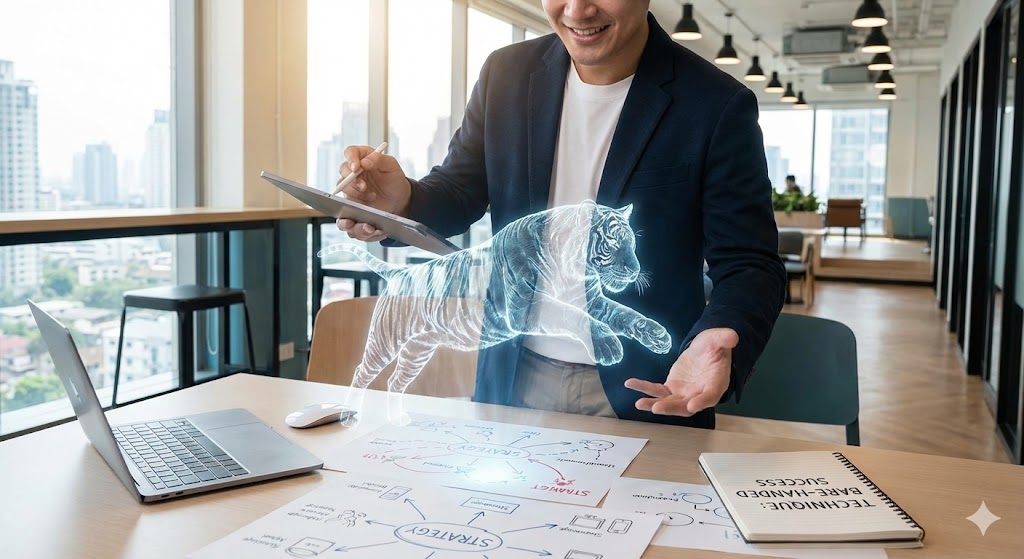 อาชีพจับเสือมือเปล่าเทคนิค