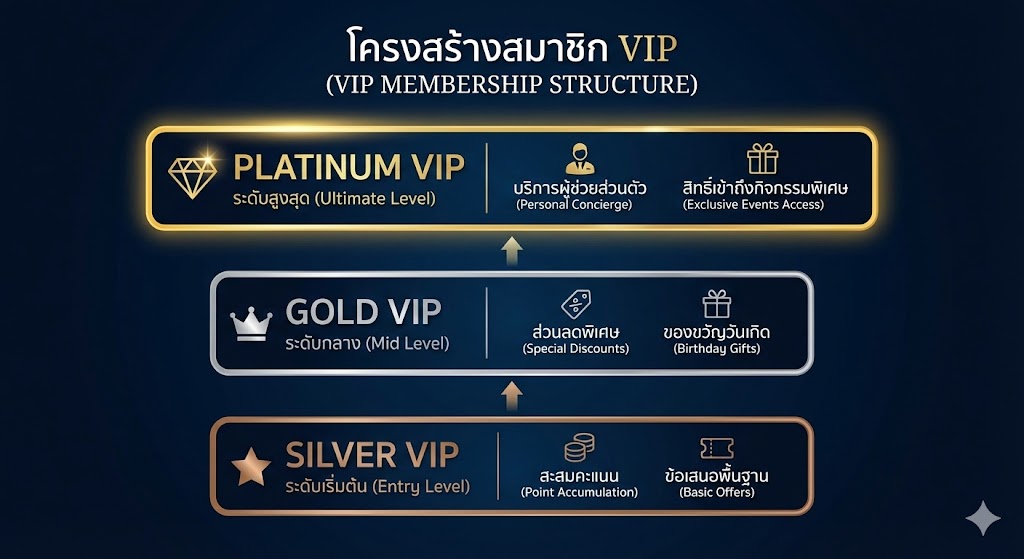 โครงสร้างสมาชิก VIP