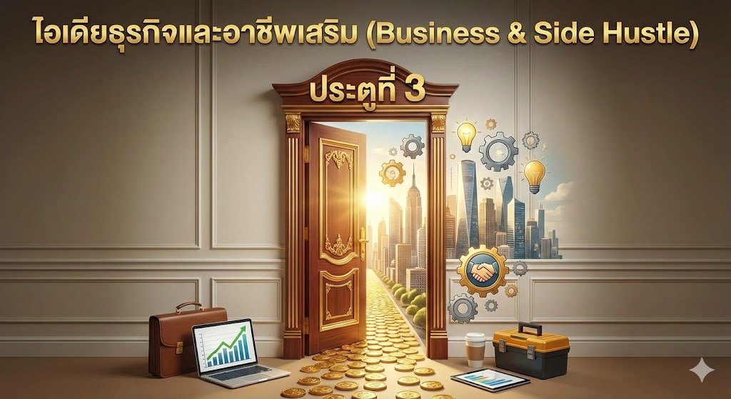 🚪 ประตูที่ 3: ไอเดียธุรกิจและอาชีพเสริม (Business & Side Hustle)