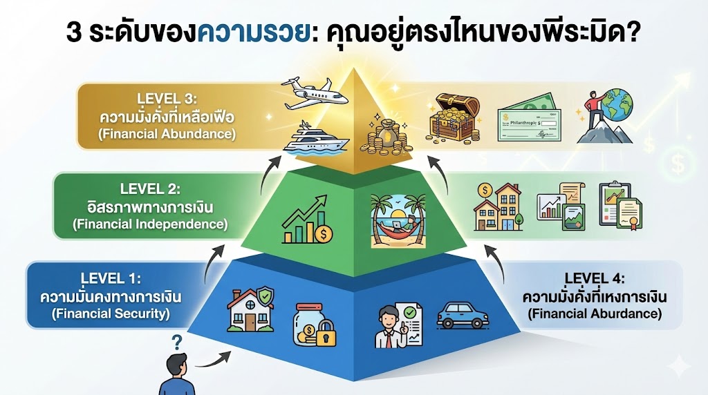 3 ระดับของความรวย: คุณอยู่ตรงไหนของพีระมิด?