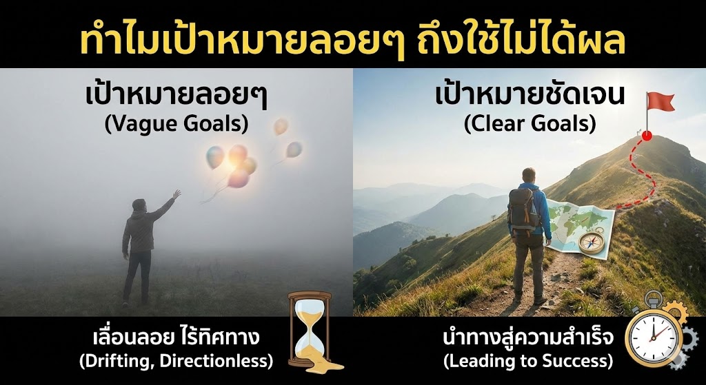 ทำไมเป้าหมายลอยๆ ถึงใช้ไม่ได้ผล