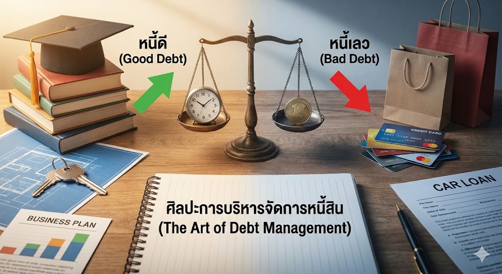 ศิลปะการบริหารจัดการหนี้สิน แยกหนี้ดี vs หนี้เลว