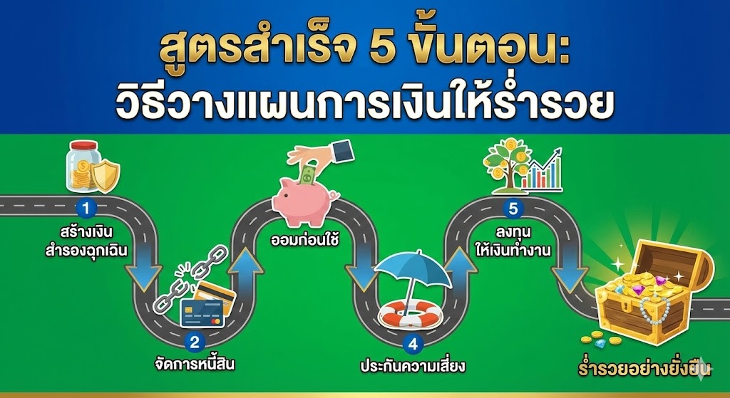 สูตรสำเร็จ 5 ขั้นตอน วิธีวางแผนการเงินให้