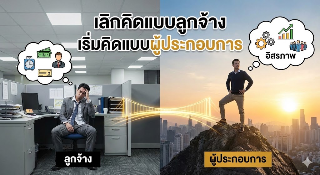 เลิกคิดแบบลูกจ้าง เริ่มคิดแบบผู้ประกอบการ