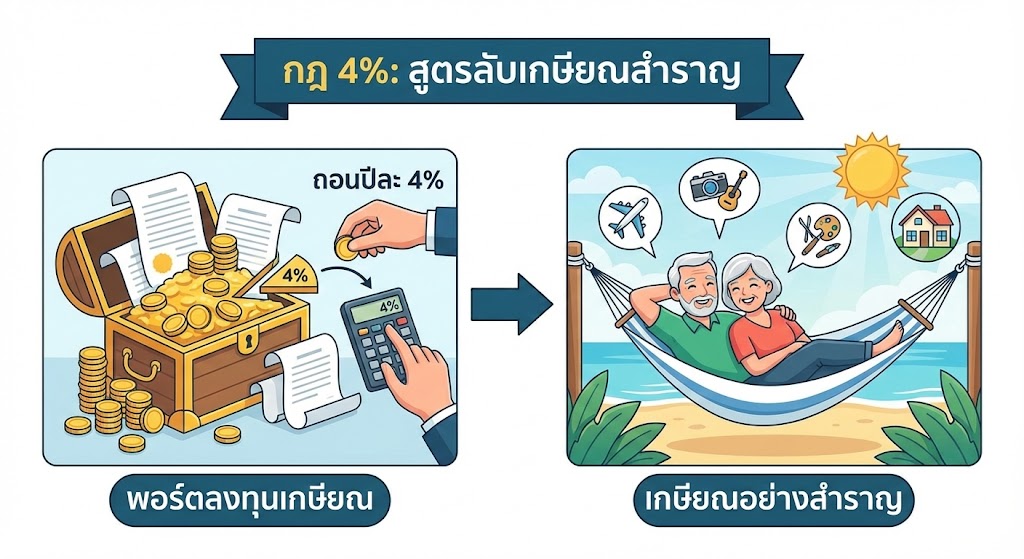 กฎ 4% สูตรลับของการเกษียณอย่างสำราญ