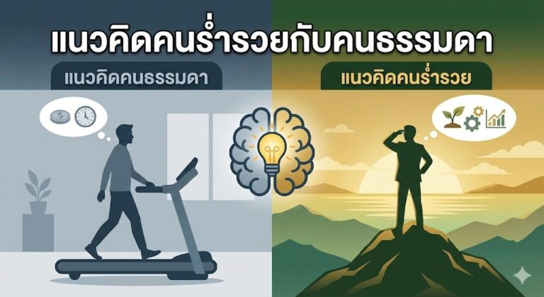 แนวคิดคนร่ำรวยกับคนธรรมดา